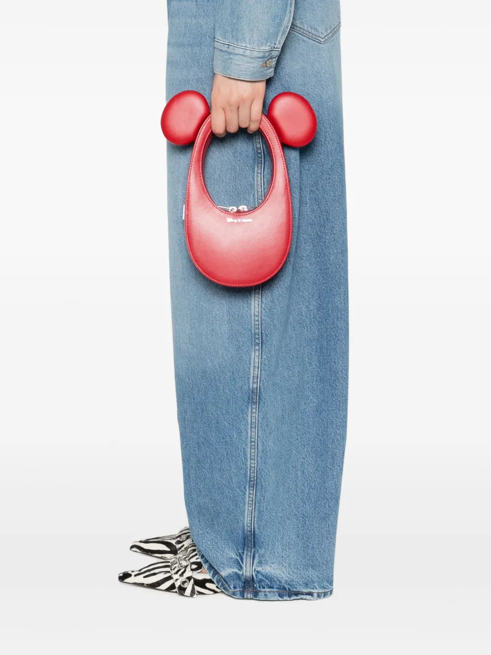 Mickey Swipe leather bag - Red