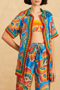 Chemise Dewdrop Spectrum en coton - Bleu