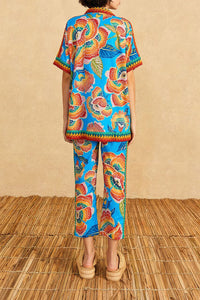 Chemise Dewdrop Spectrum en coton - Bleu