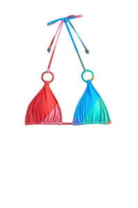 Haut de bikini à nouer Birds Painted - Rose