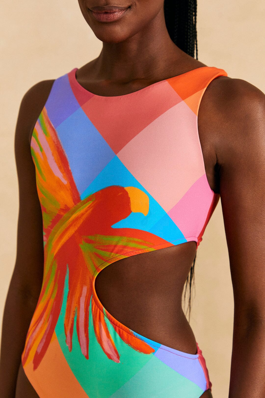Maillot de bain une pièce Birds - Multicolore