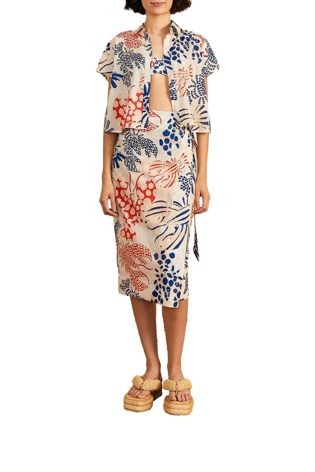 Jupe Lobster en coton - Bleu