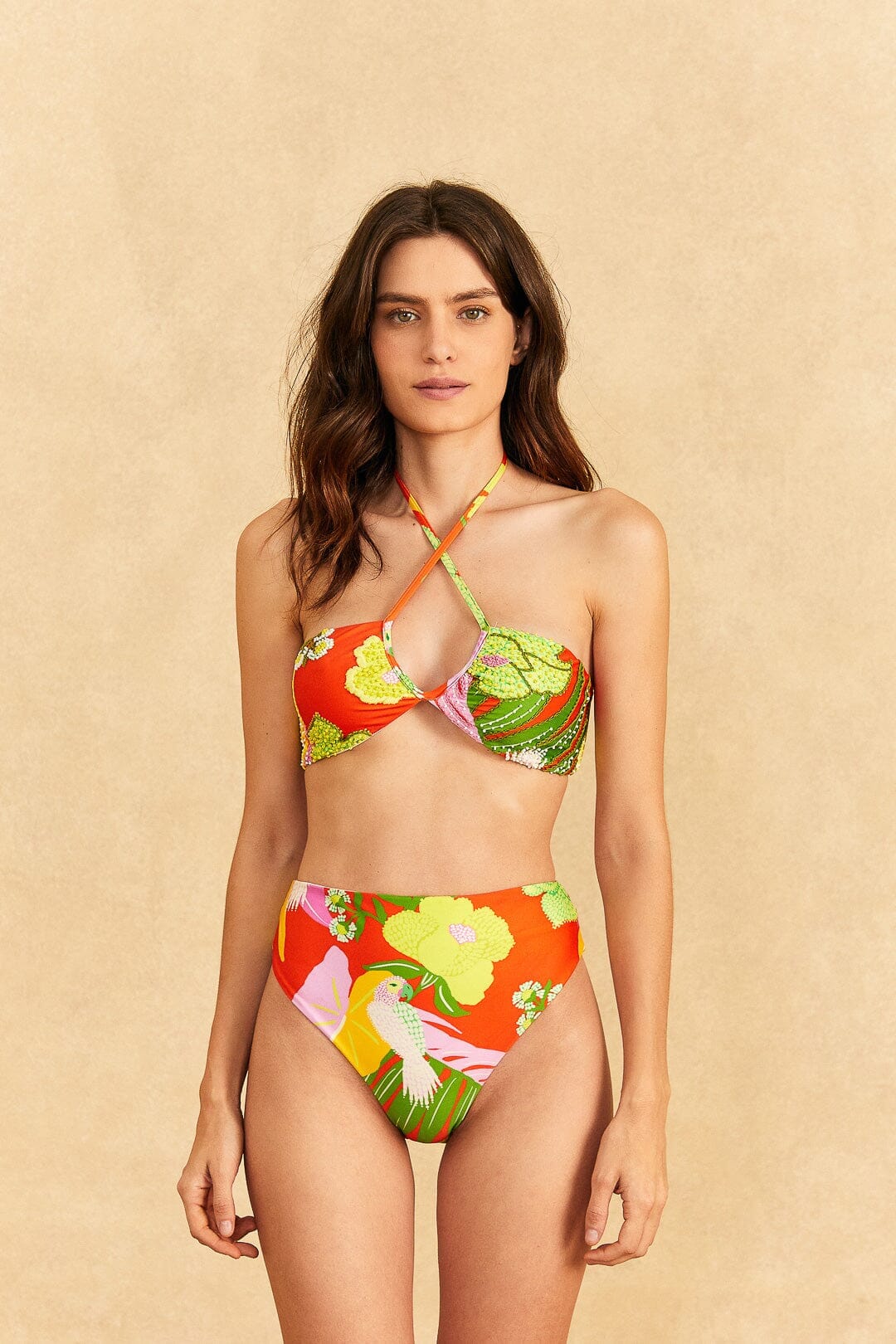 NEW_Neon Floral Red Maillots de bain - Neon Floral Red