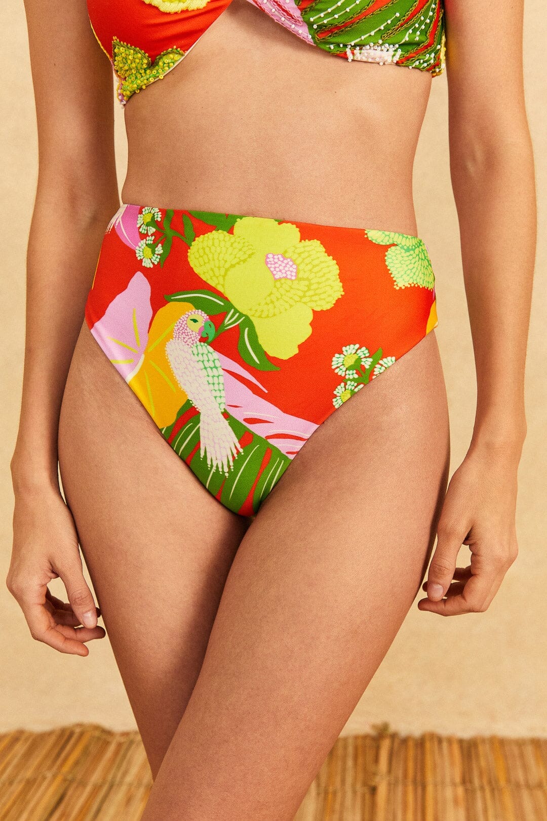 NEW_Neon Floral Red Maillots de bain - Neon Floral Red