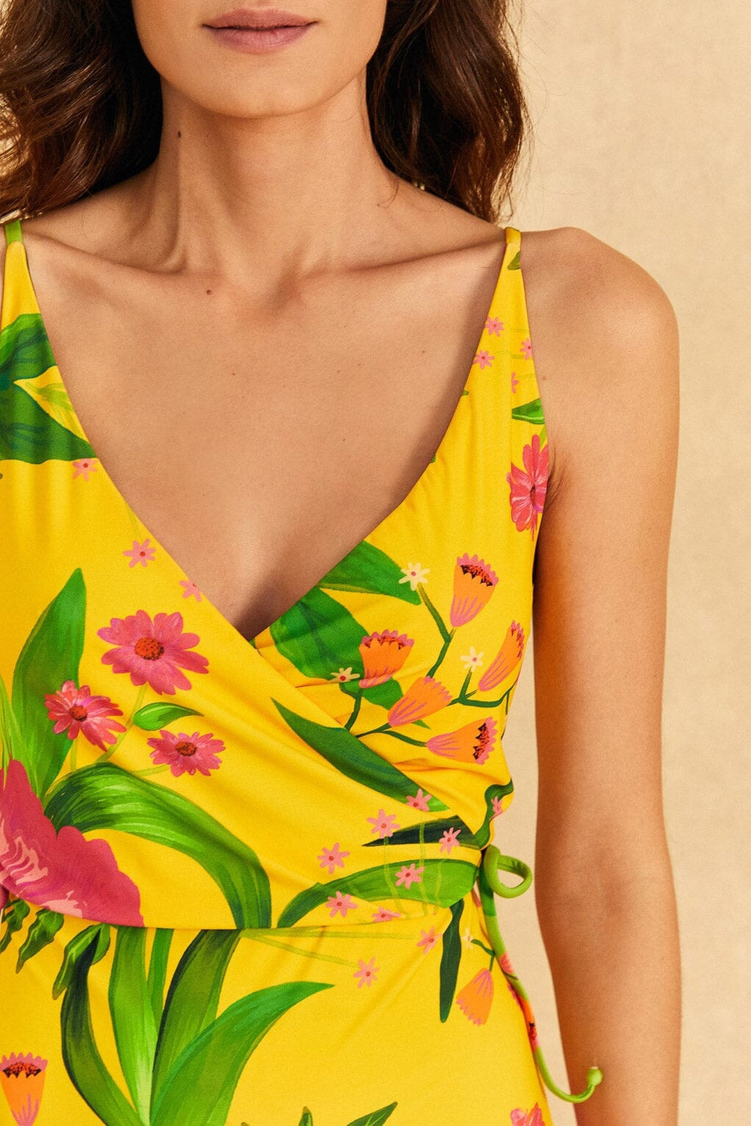 Maillot de bain une pièce Jardin romantique - Multicolore