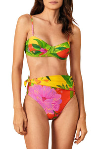 Haut de bikini Jardin romantique - Multicolore