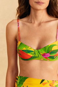Haut de bikini Jardin romantique - Multicolore