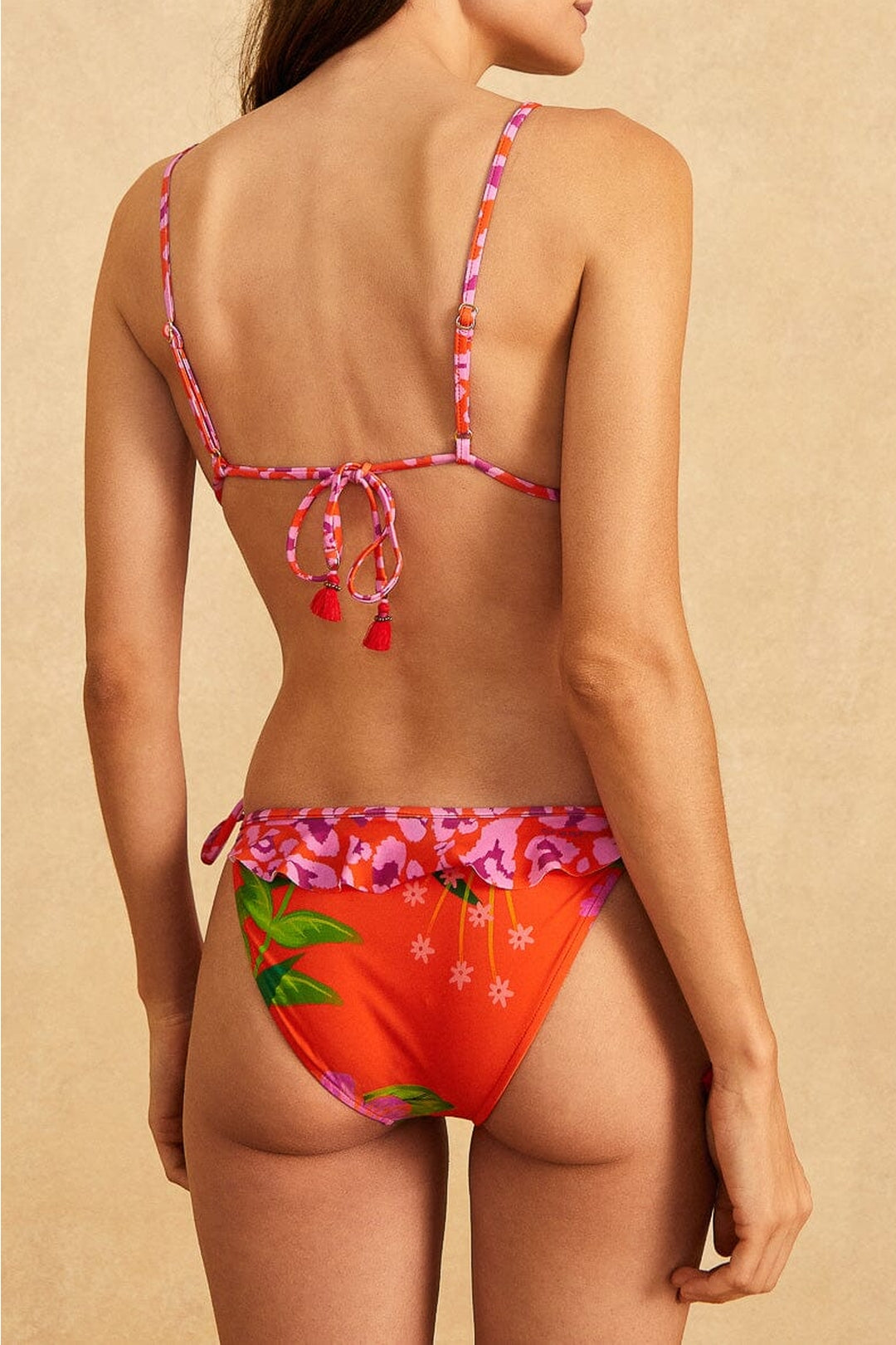 MEDIA OFF LINE_Haut de bikini réversible Romantic Garden x Pop - Multicolore