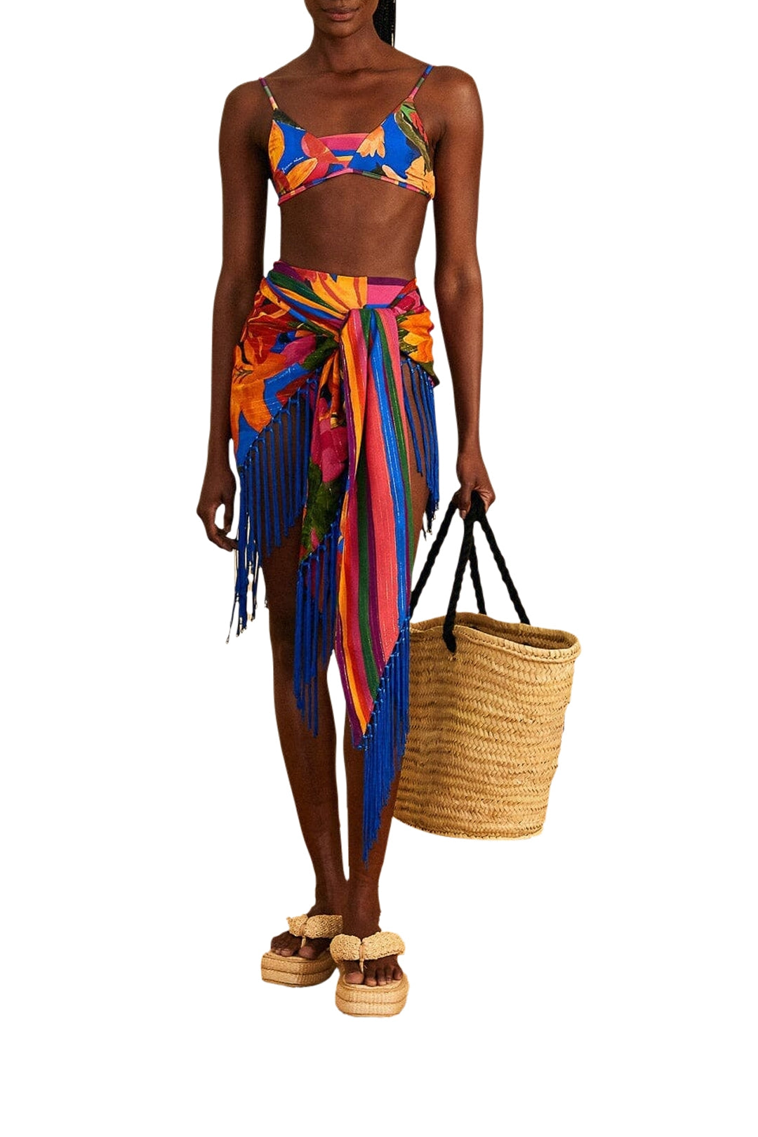Paréo Floral tropical - Multicolore