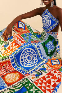 Robe longue Pitta Colors - Multicolore
