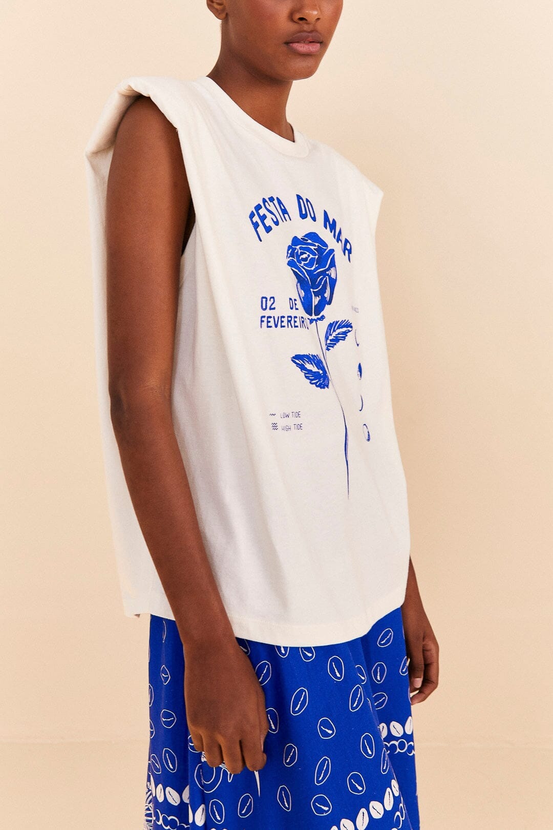 T-shirt Festa Do Mar en coton - Blanc