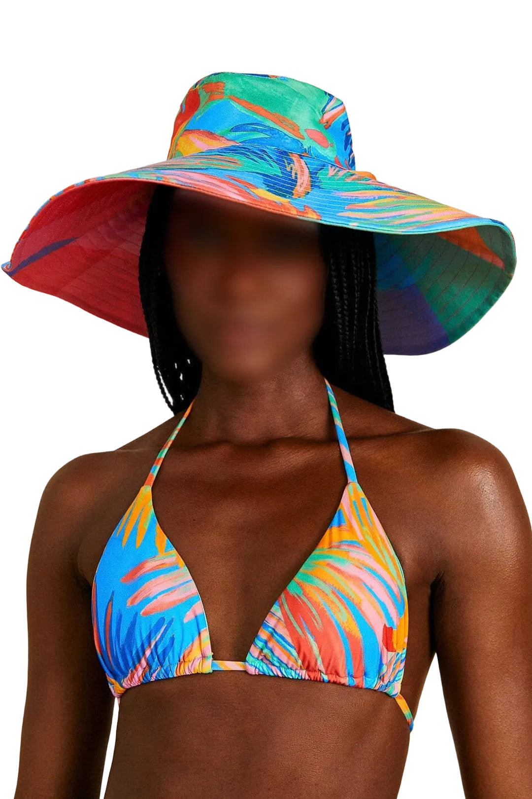 Painted Birds hat - Multicolour