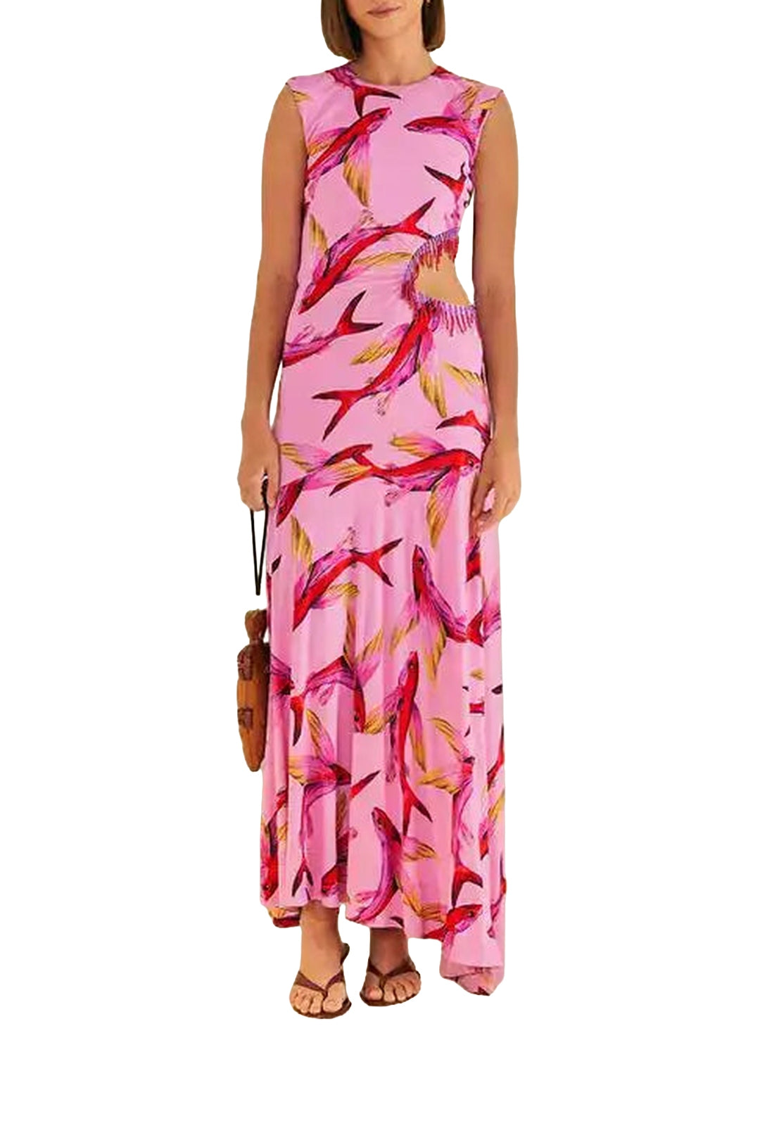 Robe courte Flying Fish - Rose