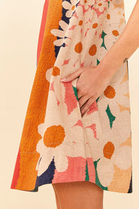 Robe courte Super Fun Daisy - Multicolore