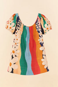 Robe courte Super Fun Daisy - Multicolore