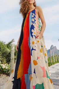 MEDIA OFF LINE_Robe longue Super Fun Daisy - Multicolore