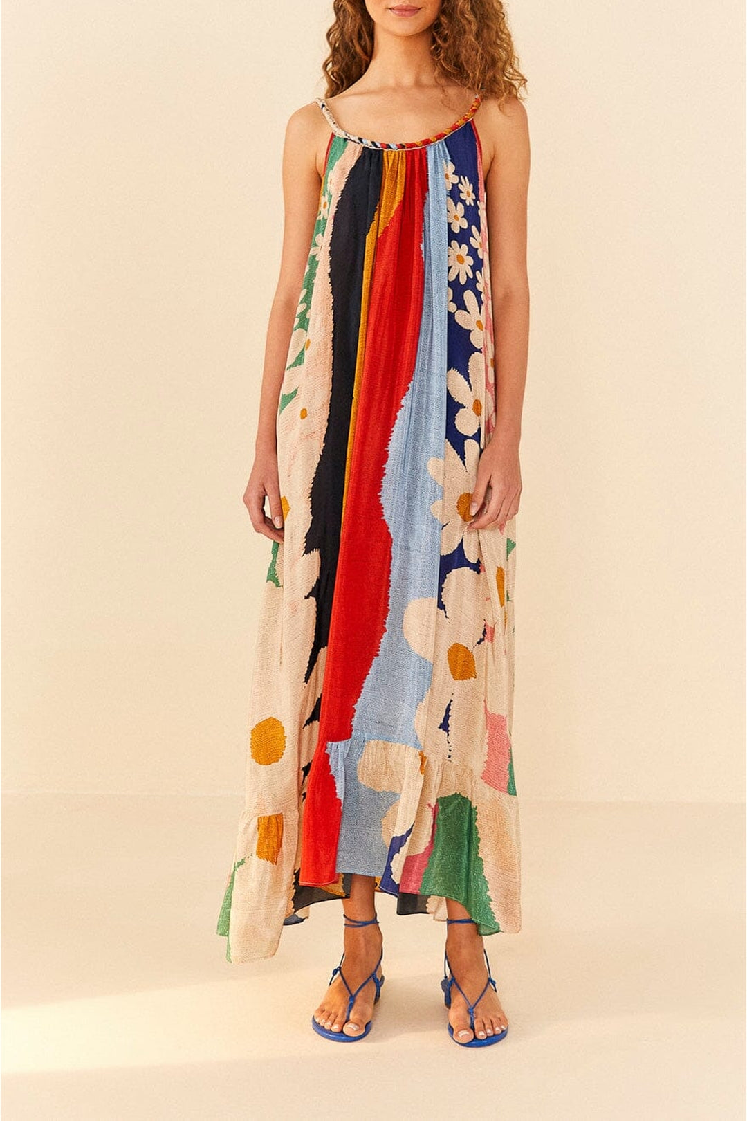 MEDIA OFF LINE_Robe longue Super Fun Daisy - Multicolore