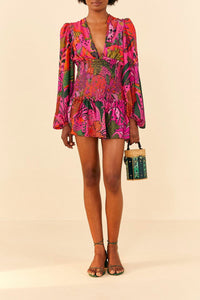 MEDIA OFF LINE_Robe courte Cool Leopards - Rose