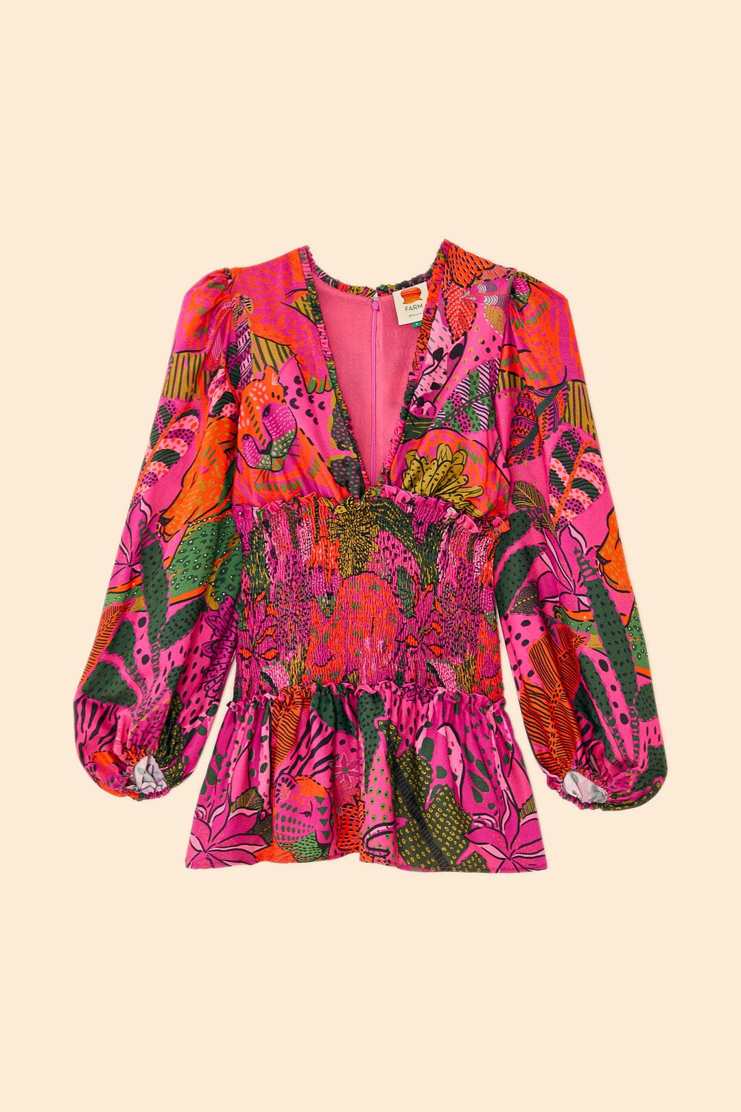 MEDIA OFF LINE_Robe courte Cool Leopards - Rose