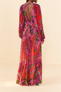 MEDIA OFF LINE_Robe maxi Cool Leopards - Rose