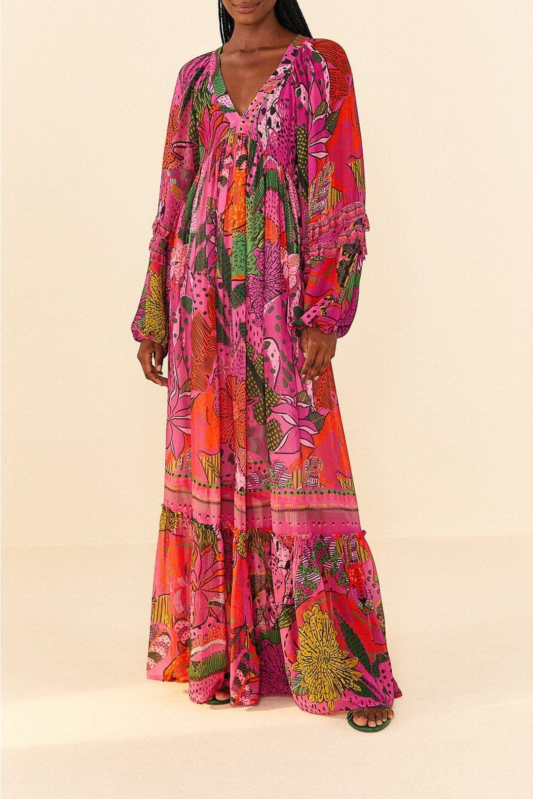 MEDIA OFF LINE_Robe maxi Cool Leopards - Rose