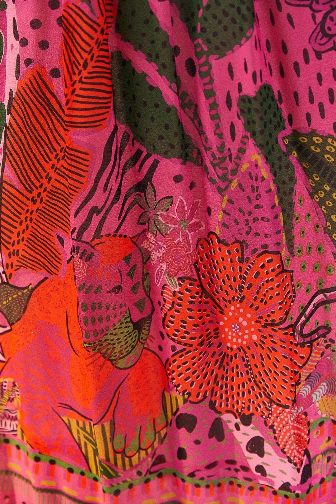 MEDIA OFF LINE_Robe maxi Cool Leopards - Rose