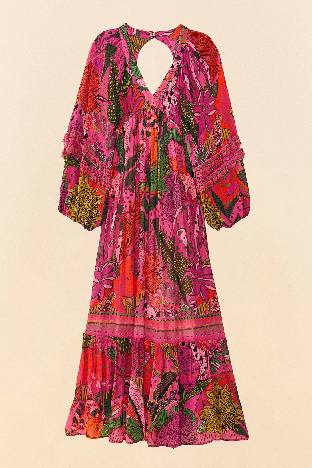 MEDIA OFF LINE_Robe maxi Cool Leopards - Rose