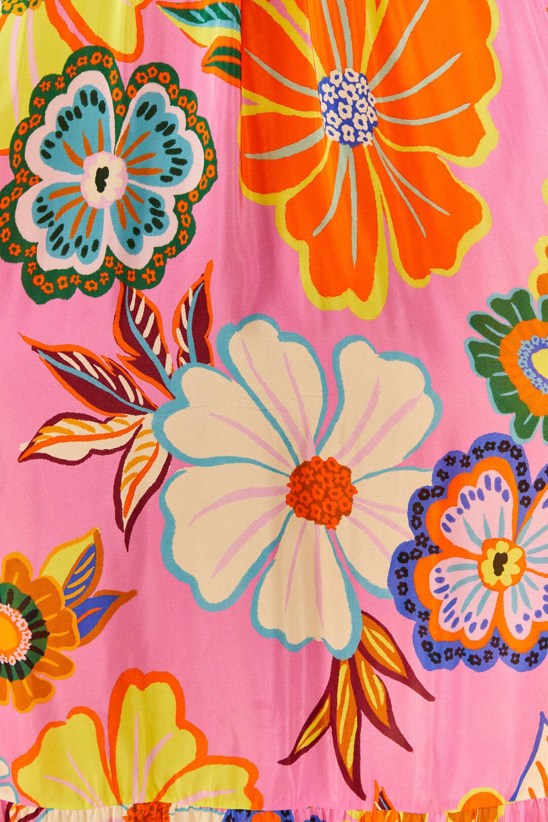 Robe longue Full Garden - Rose
