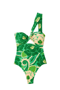 Maillot de bain une pièce Tropical Groove - Vert
