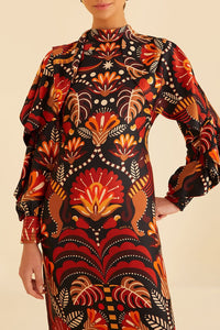 Nature Red Robe midi - Nature Red