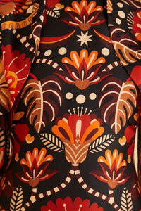Robe midi dos nu - Rouge
