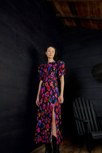 NEW_Leopard Black Robes midi - Leopard Black