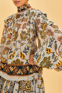 Blouse Bee Hive à manches longues - Multicolore