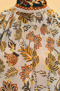 Blouse Bee Hive à manches longues - Multicolore