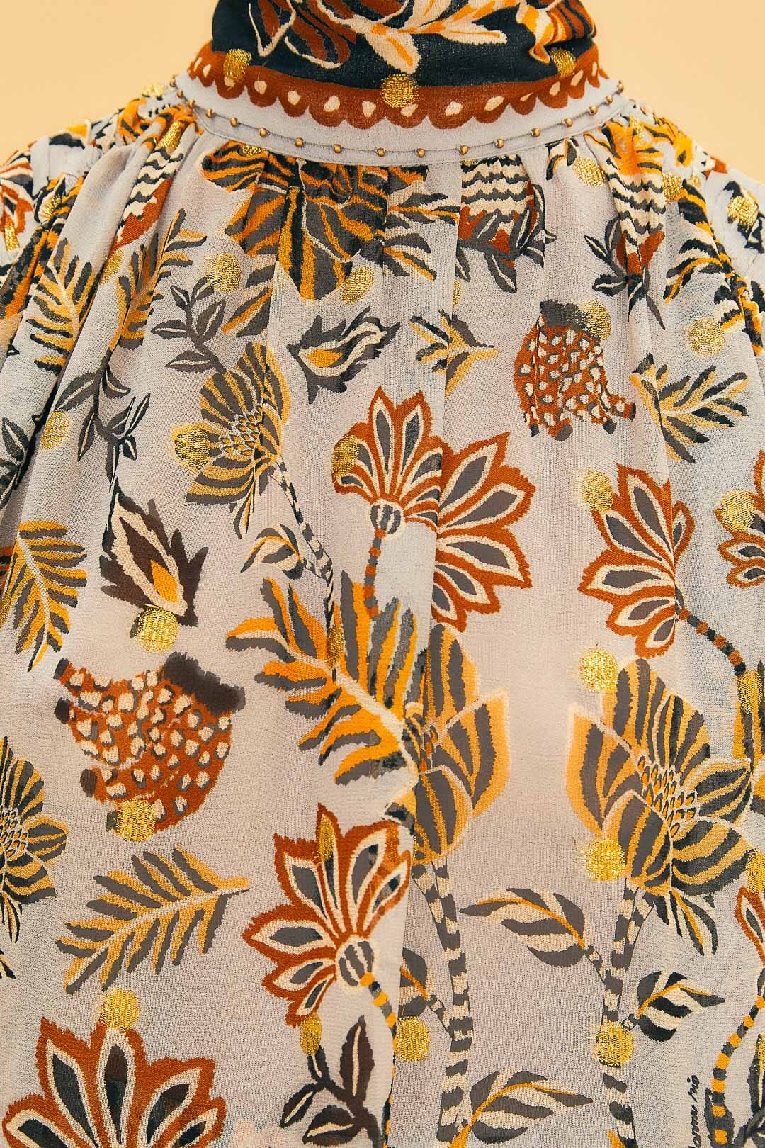 Blouse Bee Hive à manches longues - Multicolore