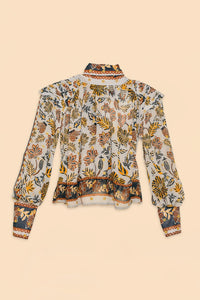 Blouse Bee Hive à manches longues - Multicolore
