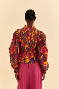 Blouse à manches longues - Jaune