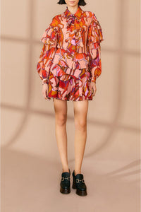 Blouse à nœud papillon Wild Horses en coton - Rose