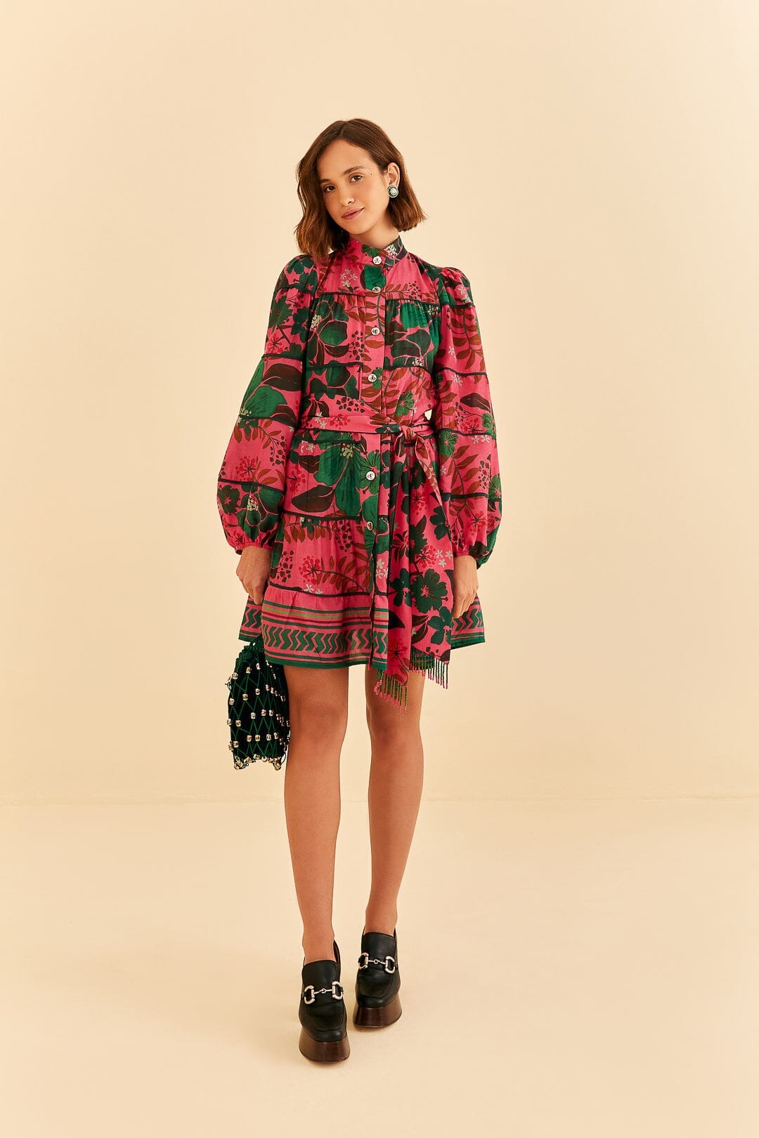 NEW_Floral Yard Blush Robes courtes - Floral Yard Blush