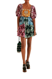 Robe courte Sweet Mermaids en coton - Multicolore