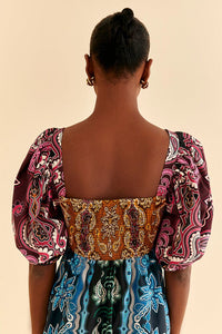 Robe courte Sweet Mermaids en coton - Multicolore