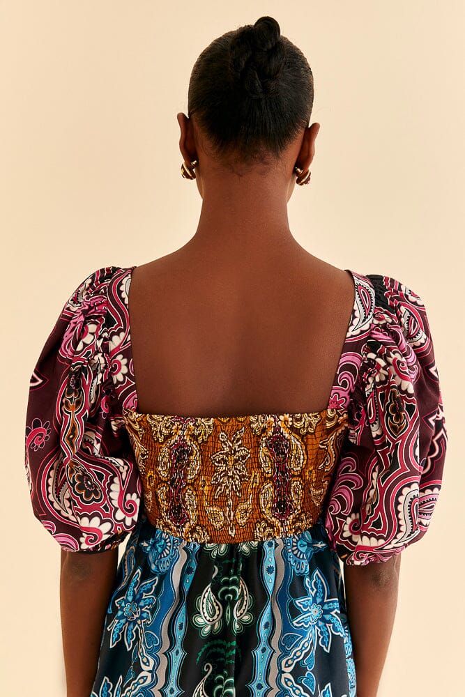 Robe courte Sweet Mermaids en coton - Multicolore