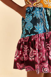 Robe courte Sweet Mermaids en coton - Multicolore