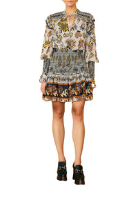DJV_Floral Silver Robes courtes - Floral Silver
