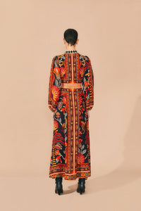 Nature Beauty Midi Dress - Red