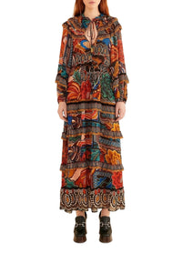 Robe longue Fall Mix - Noir