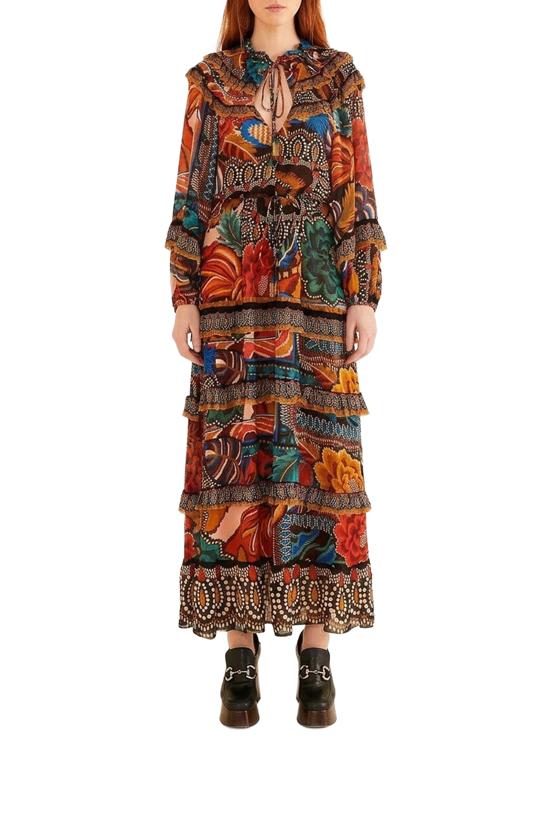 Robe longue Fall Mix - Noir