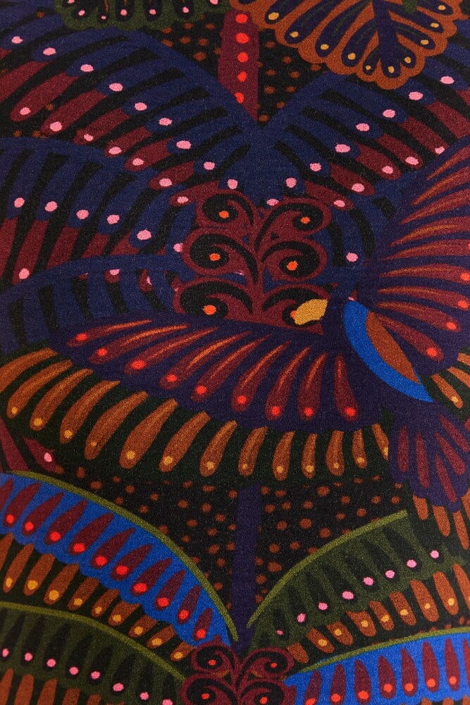 Robe midi à bretelles - Noir