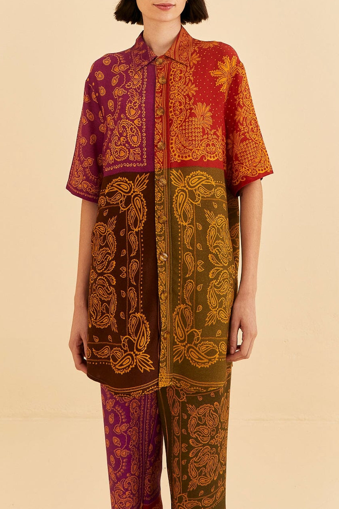 Bandana Dream short-sleeved shirt - Orange