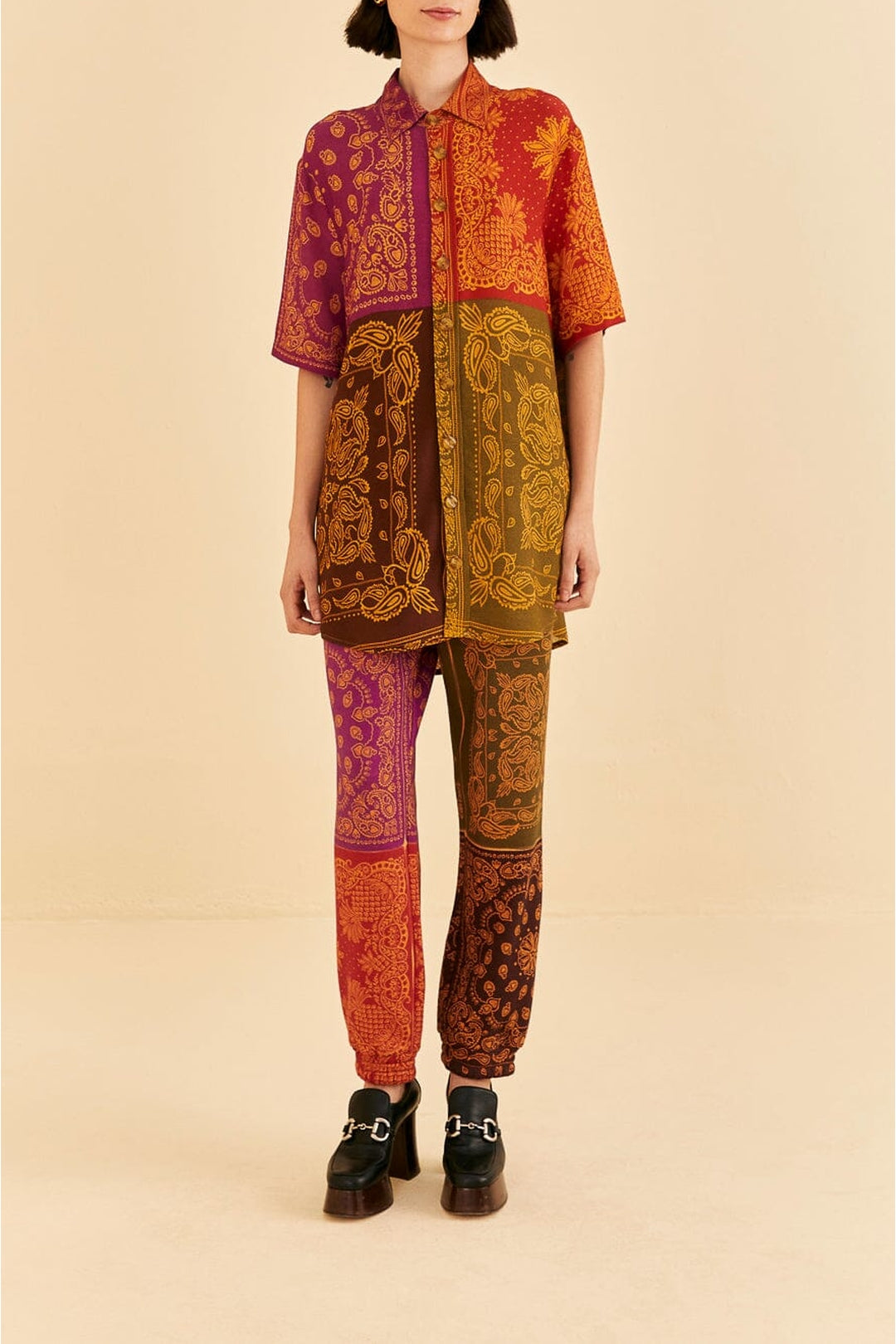 Bandana Dream short-sleeved shirt - Orange